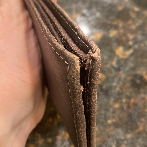 Timberland Slim fold Brown Leather Bifold Wallet - Picture 7 of 8